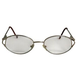 Capri Gold 7704 Vintage Oval Eyeglasses Gold Tone Frames 51-17-135